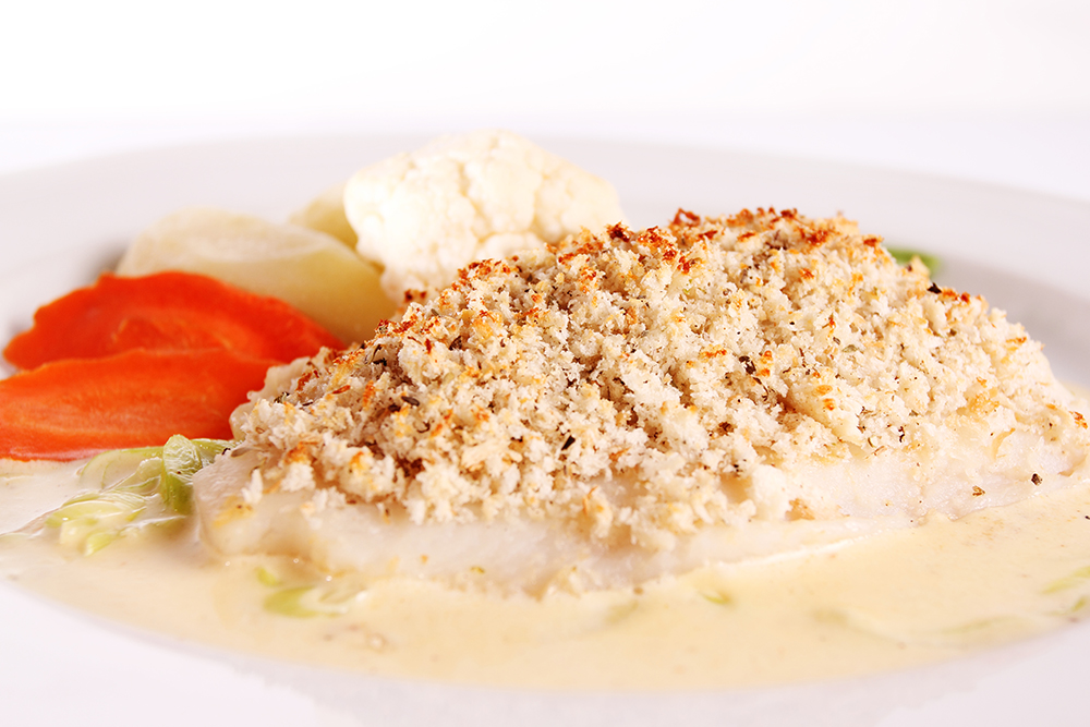 Baked Fish with Herbed Crumbs